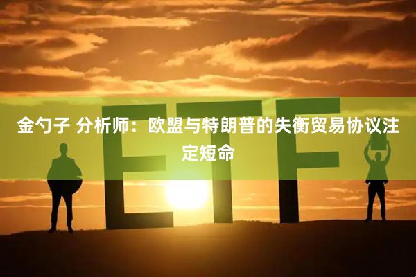 金勺子 分析师：欧盟与特朗普的失衡贸易协议注定短命
